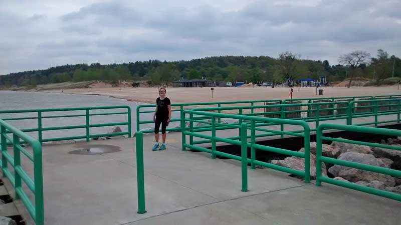 the mears state park beach area